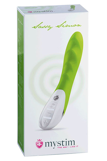 MYSTIM SASSY SIMON VIBRATOR, LUSTY LIME