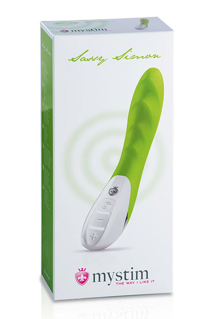 MYSTIM - SASSY SIMON VIBRATOR, LUSTY LIME