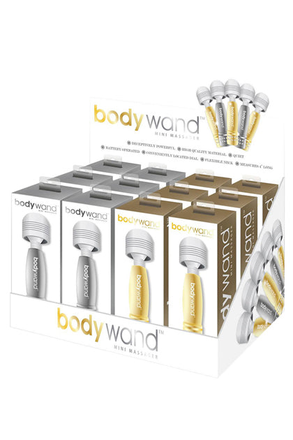 BODYWAND MINI SILVER/GOLD DISPLAY 12PC