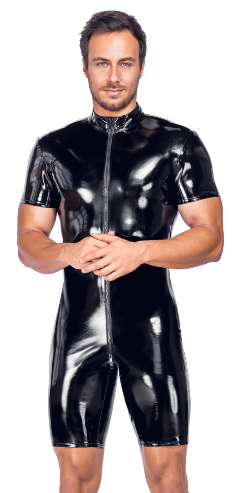 LEVEL - SHORT VINYL JUMPSUIT