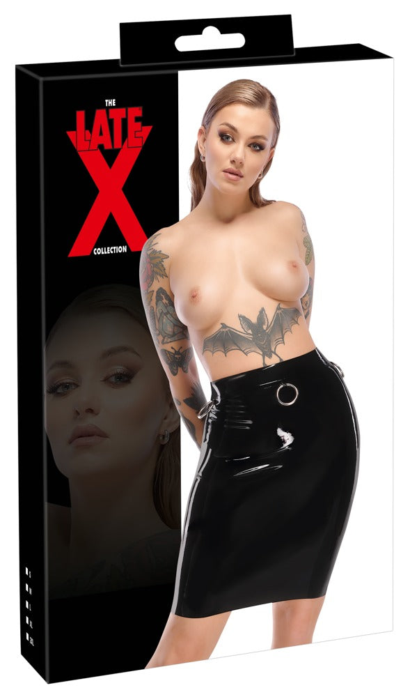 LATE X - LATEX SKIRT