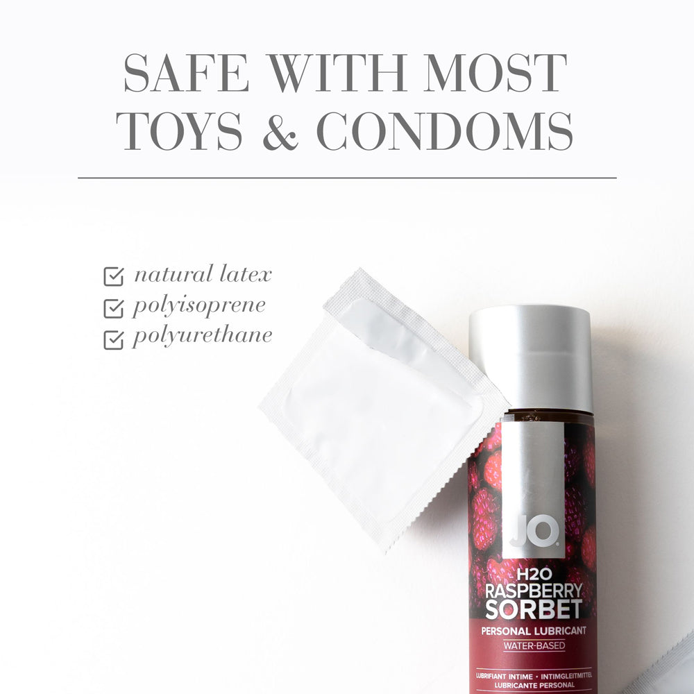 SYSTEM JO - JO H2O RASPBERRY SORBET FLAVORED WATER-BASED LUBRICANT 1 OZ.