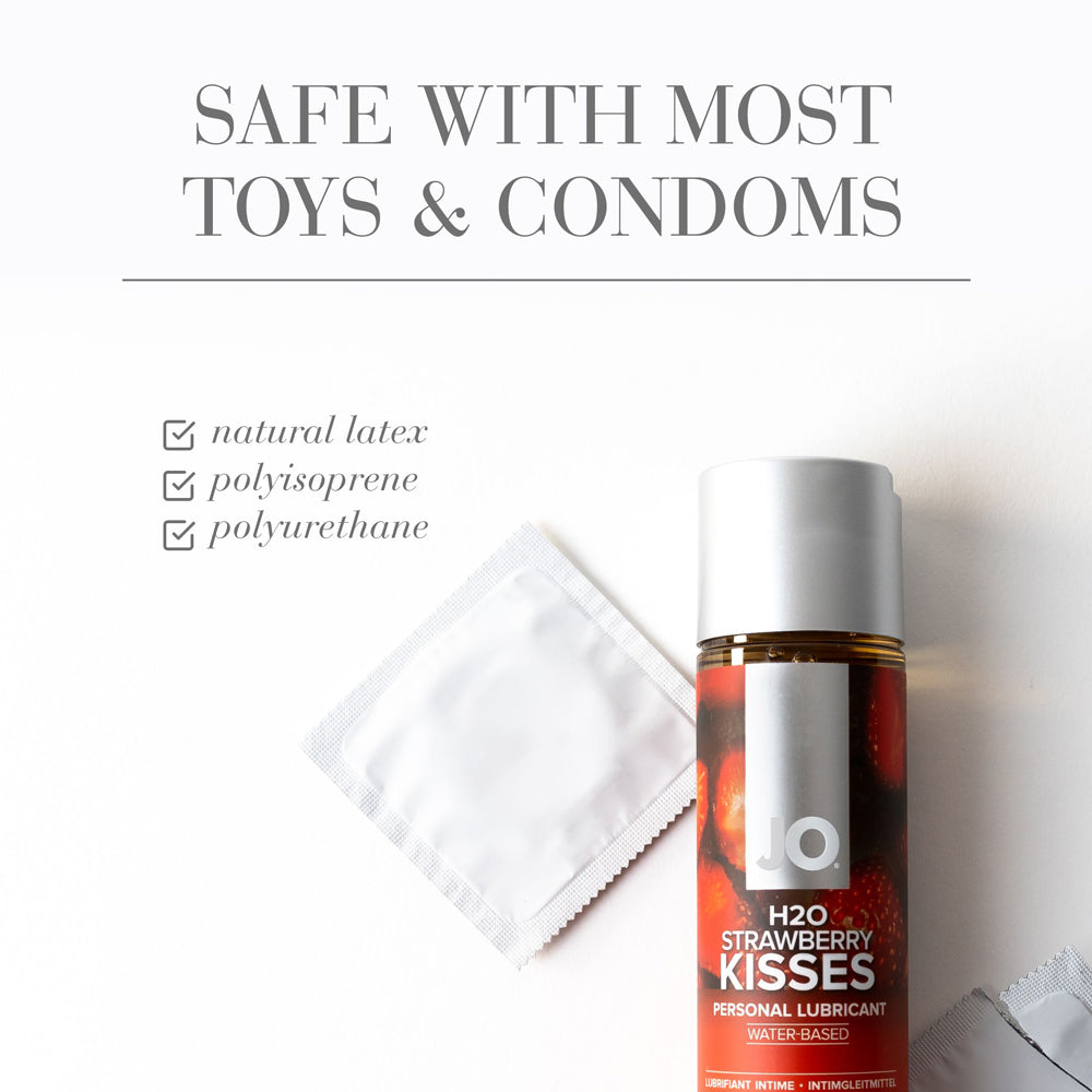 SYSTEM JO - JO H2O STRAWBERRY KISSES FLAVORED WATER-BASED LUBRICANT 1 OZ.