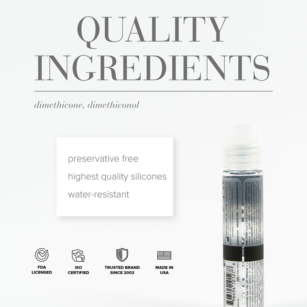 SYSTEM JO - JO PREMIUM ORIGINAL SILICONE-BASED LUBRICANT 1OZ.