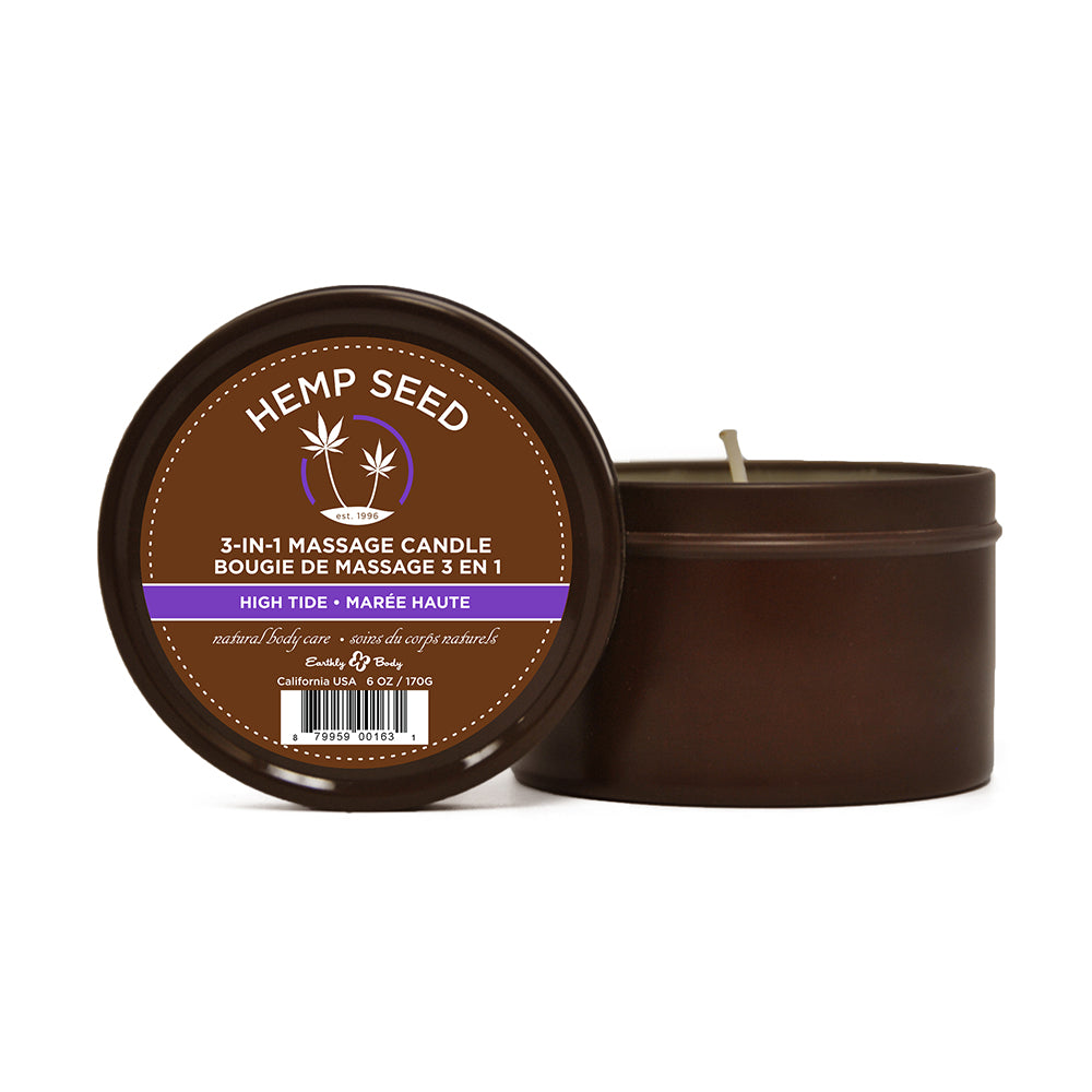 EARTHLY BODY - MASSAGE CANDLE HIGH TIDE 6.8OZ