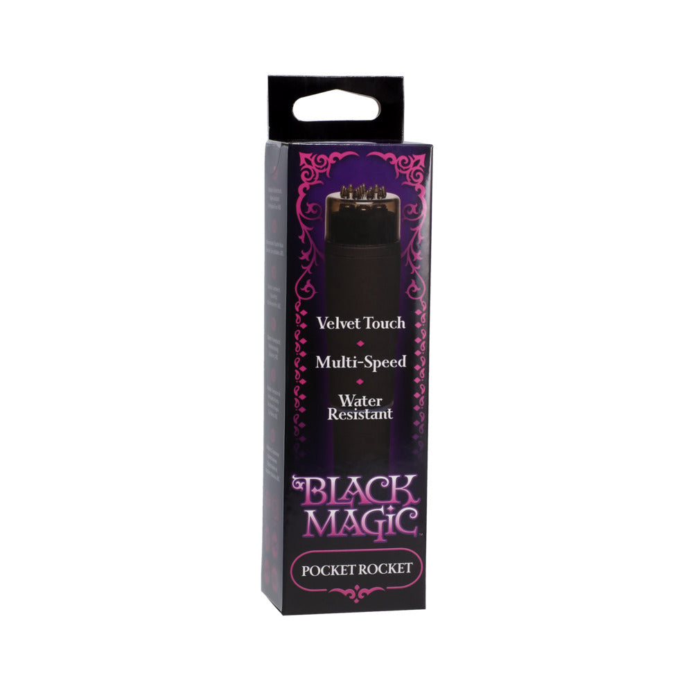 DOC JOHNSON - BLACK MAGIC POCKET ROCKET MASSAGER