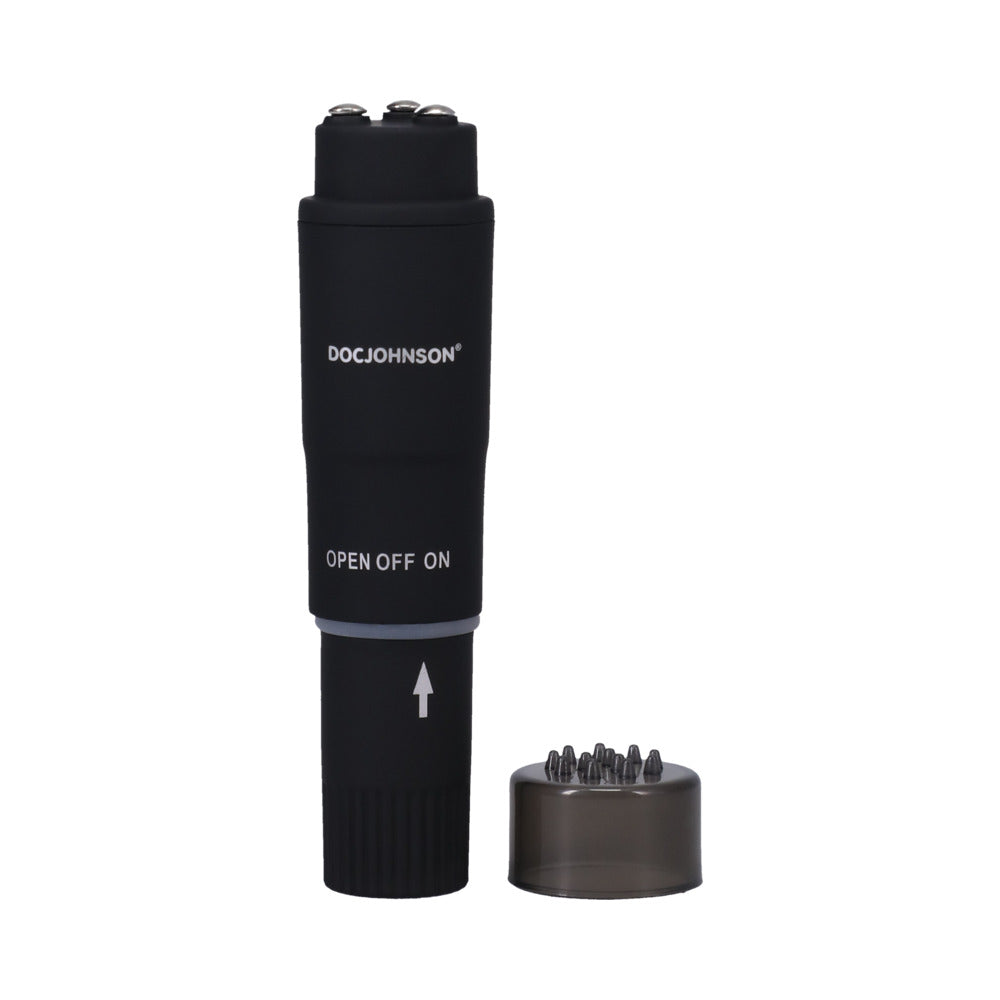 DOC JOHNSON - BLACK MAGIC POCKET ROCKET MASSAGER