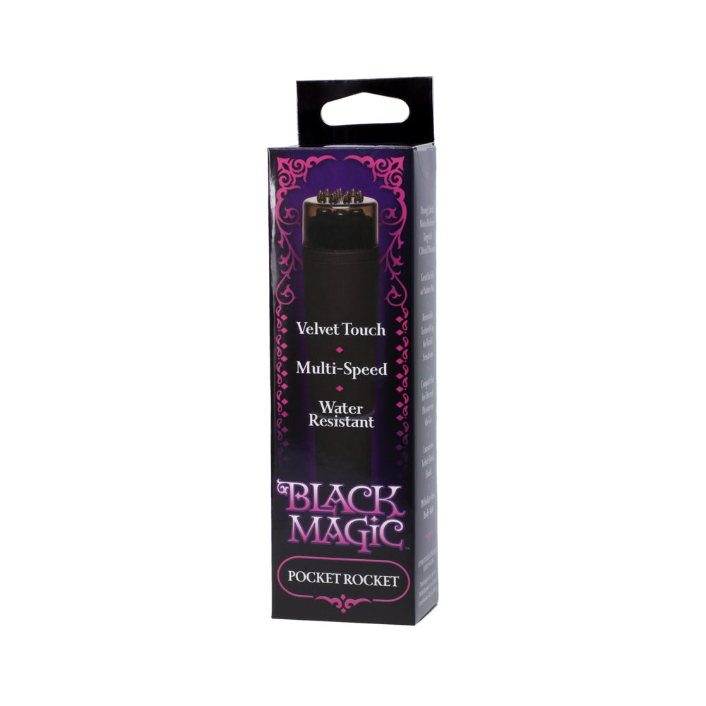 DOC JOHNSON - BLACK MAGIC POCKET ROCKET MASSAGER