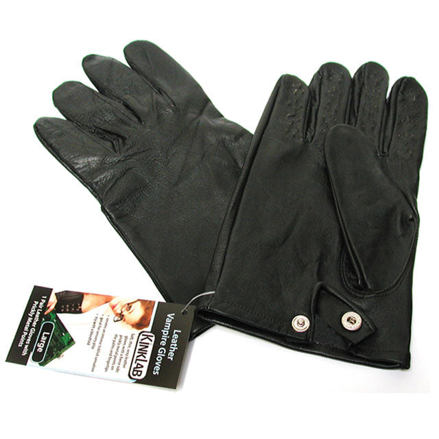 STOCKROOM - LEATHER VAMPIRE GLOVES (EXTRA LARGE)