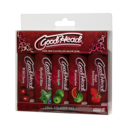 DOC JOHNSON - GOODHEAD - ORAL DELIGHT GEL - 5 PACK