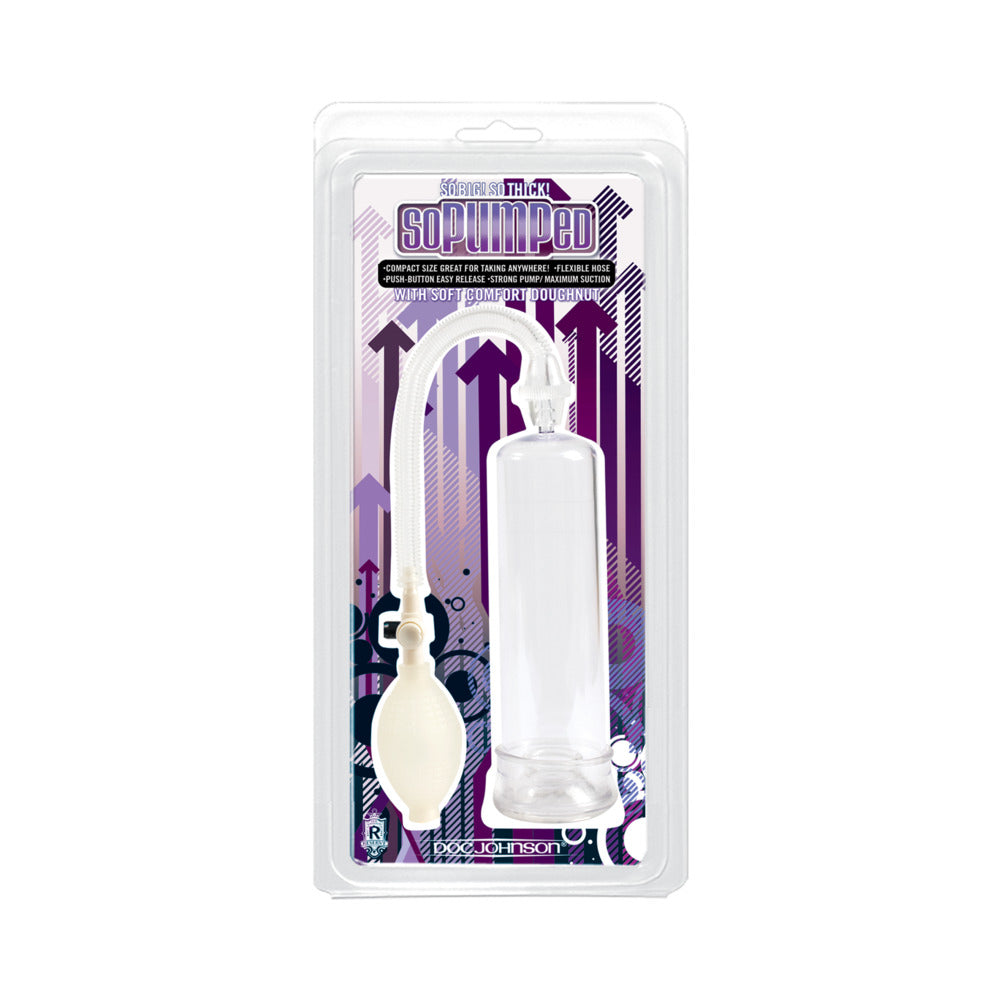 DOC JOHNSON - SO PUMPED PENIS PUMP WITHOUT SLEEVE (CLEAR)