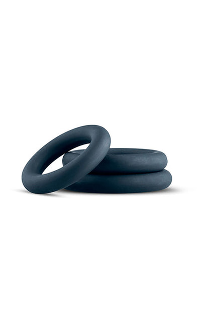 BONERS - 3-PIECE COCK RING SET - GREY