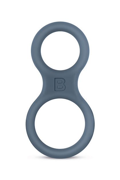 Boners Silicone Cock Ring And Ball Stretcher - Grey