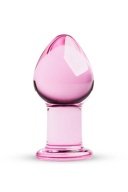Pink Glass Buttplug
