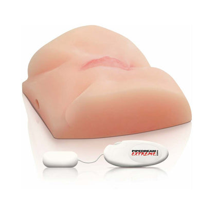 PDX BRANDS - PDX BIG-ASS VIBRATING PUSSY REMOTE-CONTROLLED DUAL-ENTRY MASTURBATOR BEIGE