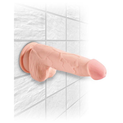 KING COCK - 3D DILDO TRIPLE DENSIDAD CON TESTÍCULOS PLUS 5 NATURAL