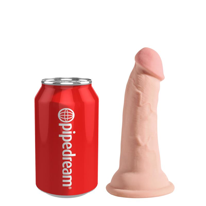 KING COCK - 3D DILDO TRIPLE DENSIDAD PLUS 5 NATURAL