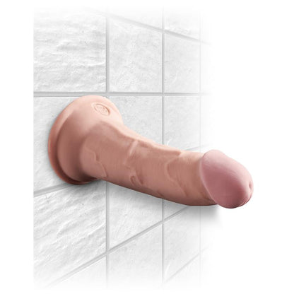 KING COCK - 3D DILDO TRIPLE DENSIDAD PLUS 6 NATURAL