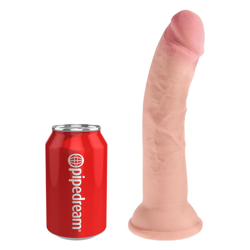 KING COCK - 3D DILDO TRIPLE DENSIDAD PLUS 8 NATURAL