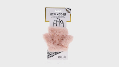 SPORTSHEETS - SEX & MISCHIEF PEACHES 'N CREAME SPIKED SENSORY GLOVE