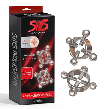 CHISA - 4 POINT SQUEEZING PINZAS PARA PEZONES