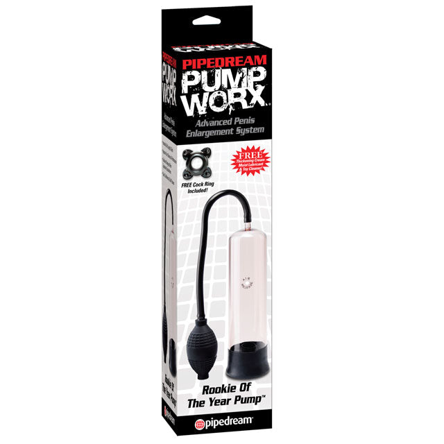 PIPEDREAM - PUMP WORX ROOKIE OF THE YEAR PUMP CLEAR/BLACK
