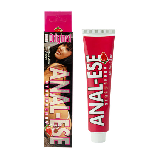 NASSTOYS - ANAL-ESE STRAWBERRY DESENSITIZING CREAM 1.5 OZ.