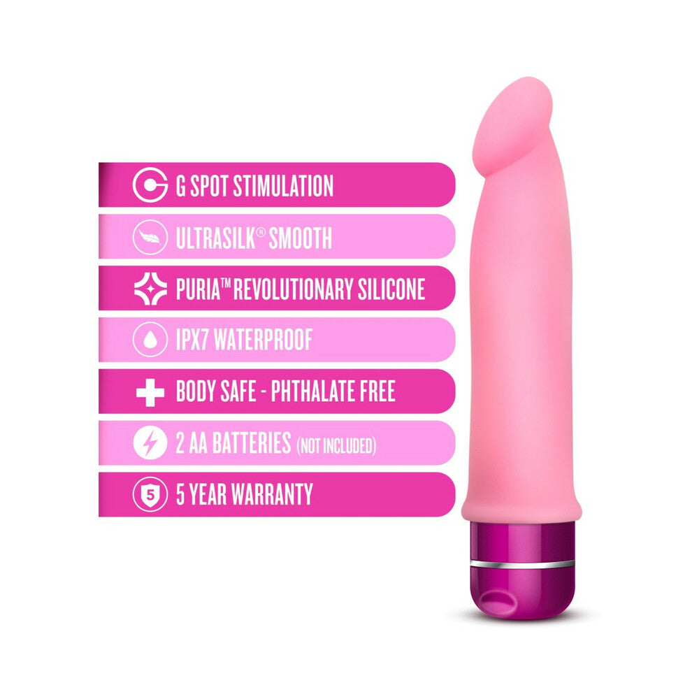 BLUSH - LUXE PURITY SILICONE VIBRATOR PINK