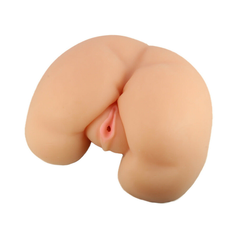 BLUSH - X5 VIBRATING REALISTIC DUAL-ENTRY MASTURBATOR BEIGE