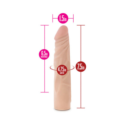 BLUSH - X5 PLUS REALISTIC 7.5 IN. POSABLE DILDO BEIGE