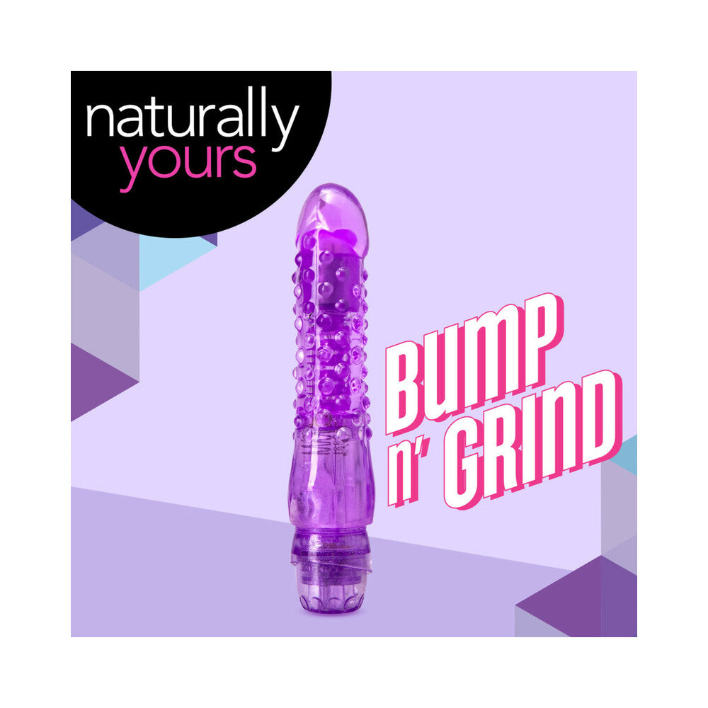 BLUSH - NATURALLY YOURS BUMP N' GRIND TEXTURED SLIMLINE VIBRATOR