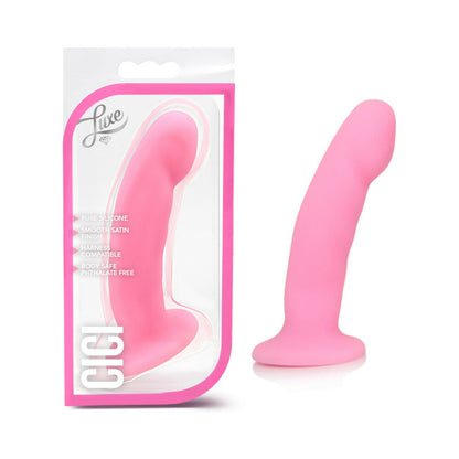 BLUSH - LUXE CICI 6.5 IN. CURVED SILICONE DILDO