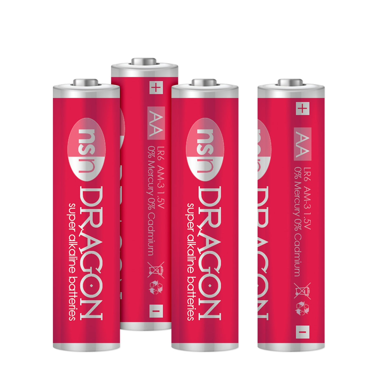 NS NOVELTIES - DRAGON ALKALINE AA BATTERIES