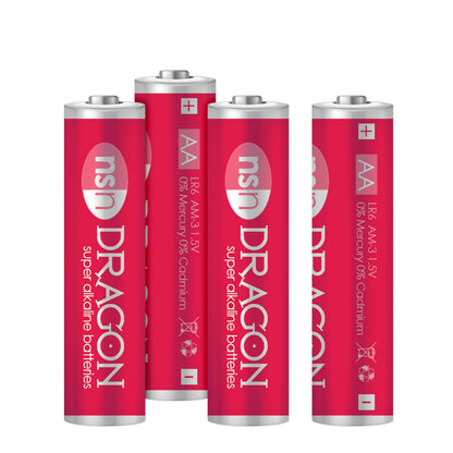 NS NOVELTIES - DRAGON ALKALINE AA BATTERIES