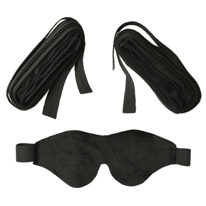 SPORTSHEETS - SEX & MISCHIEF O NOSSO PRIMEIRO KIT DE BONDAGE PRETO