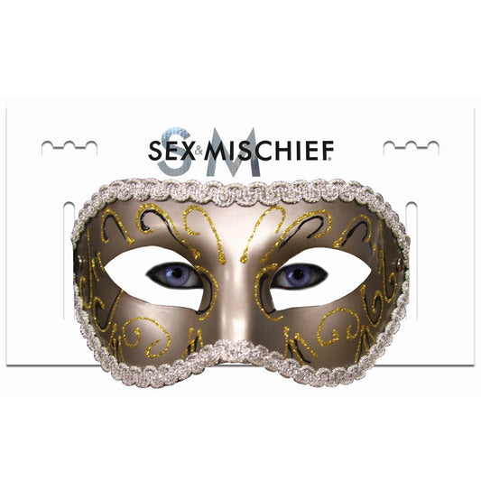 SPORTSHEETS - SEX & MISCHIEF MASQUERADE MASK GOLD