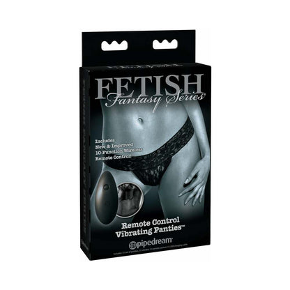 PIPEDREAM - FETISH FANTASY SERIES LIMITED EDITION REMOTE CONTROL VIBRATING PANTIES BLACK