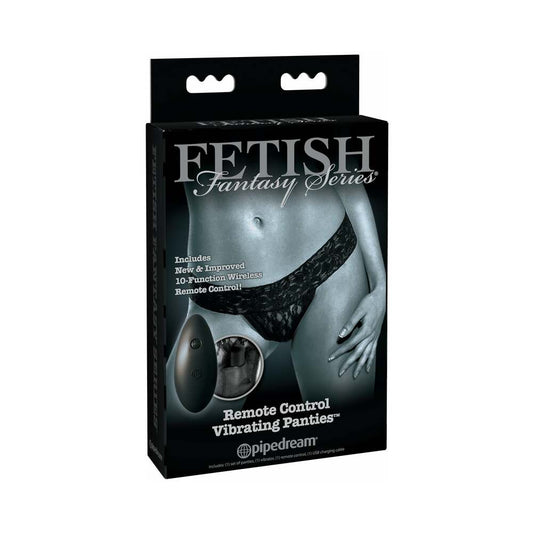 PIPEDREAM - FETISH FANTASY SERIES LIMITED EDITION REMOTE CONTROL VIBRATING PANTIES BLACK