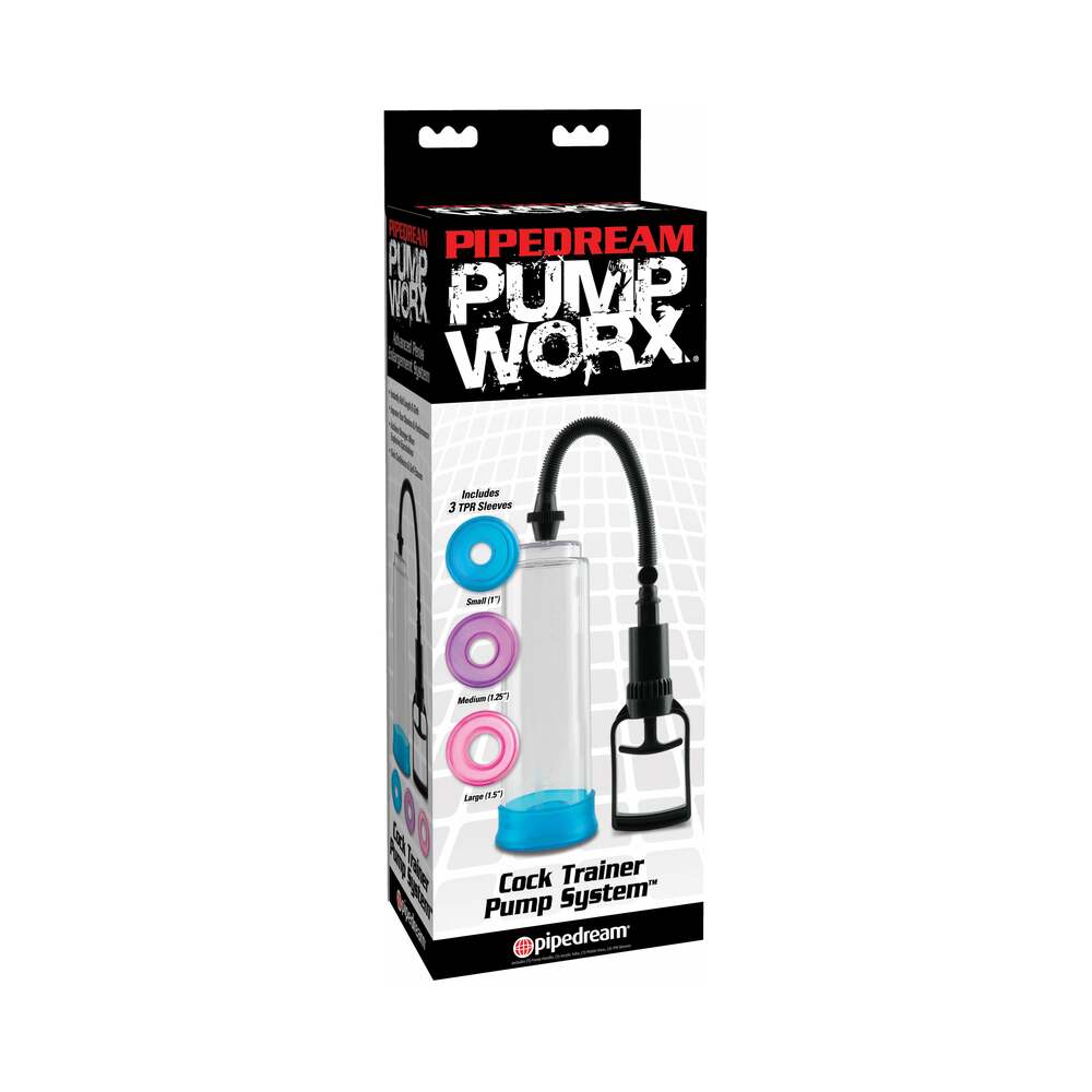 PIPEDREAM - PUMP WORX 4-PIECE COCK TRAINER PUMP SYSTEM CLEAR/ASSORTED