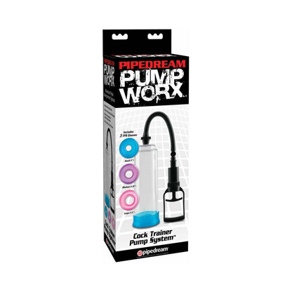 PIPEDREAM - PUMP WORX 4-PIECE COCK TRAINER PUMP SYSTEM CLEAR/ASSORTED