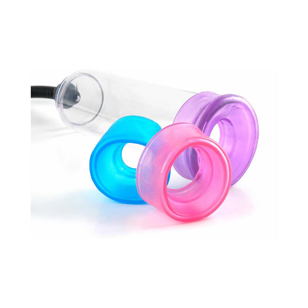 PIPEDREAM - PUMP WORX 4-PIECE COCK TRAINER PUMP SYSTEM CLEAR/ASSORTED
