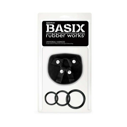 PIPEDREAM - BASIX RUBBER WORKS UNIVERSAL HARNESS O/S BLACK