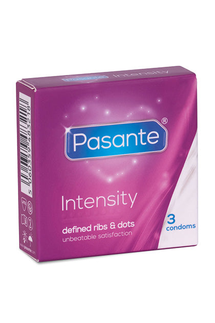 CONDOM - INTENSITY RIBS&DOTS 3 PCS