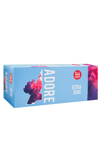 CONDOM - ADORE EXTRA SURE BULK 144 PCS