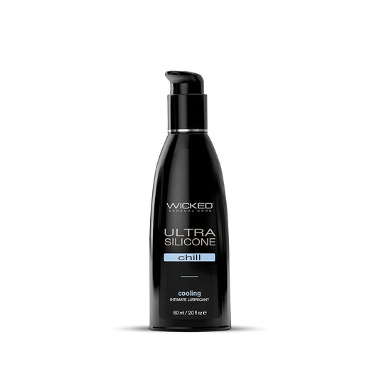 WICKED - LUBRIFICANTE DE SILICONE DE EFEITO REFRESCANTE ULTRA CHILL 2 OZ.