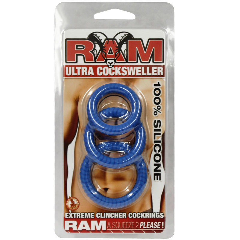NASSTOYS - RAM ULTRA SILICONE COCKSWELLER 3 ANÉIS PENIANOS