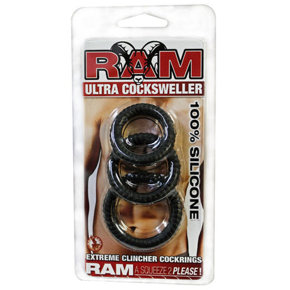 NASSTOYS - RAM ULTRA SILICONE COCKSWELLER 3 ANÉIS PENIANOS
