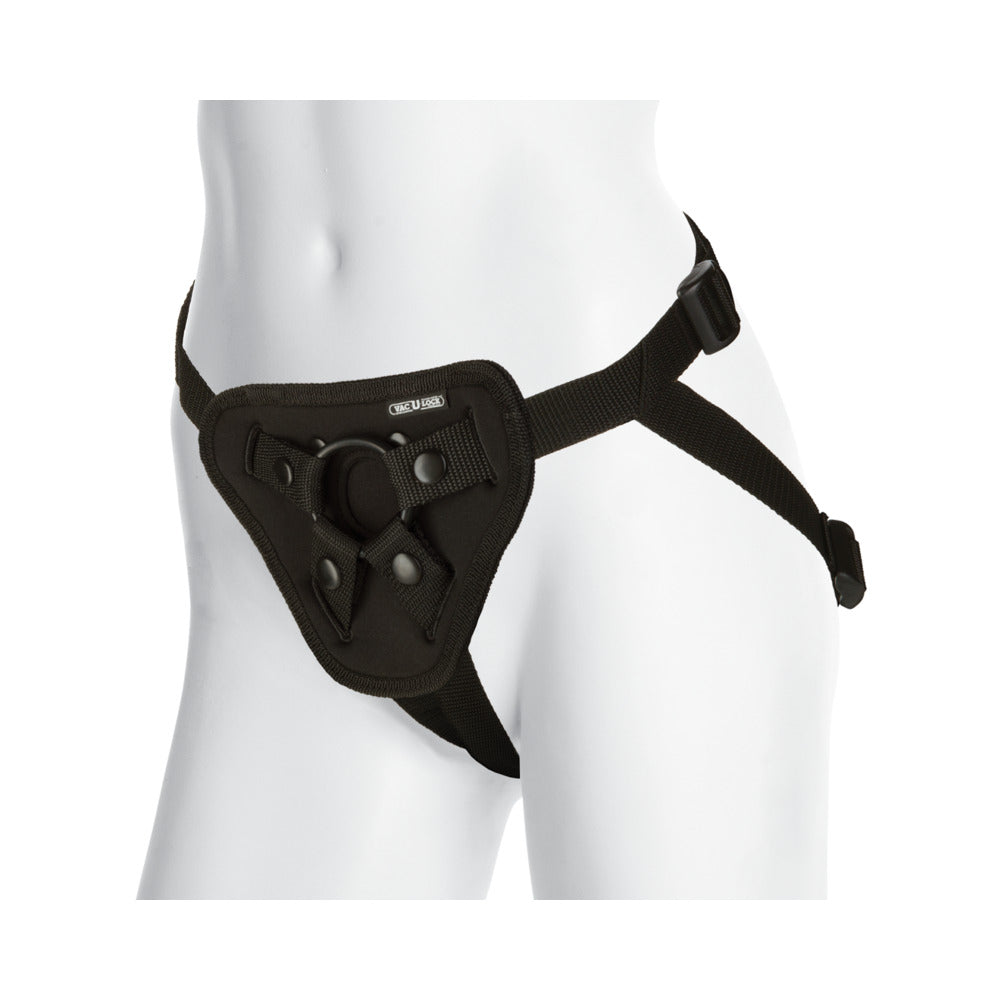 DOC JOHNSON - VAC-U-LOCK PLATINUM - ARNÊS LUXE - COM PLUG PRETO