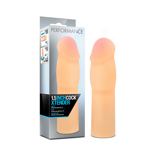 BLUSH - PERFORMANCE 1.5 IN. COCK XTENDER PENIS EXTENDER SLEEVE BEIGE
