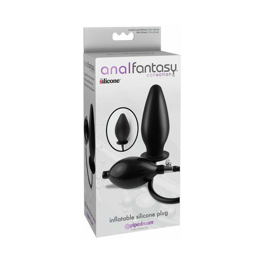 PIPEDREAM - ANAL FANTASY COLLECTION INFLATABLE SILICONE PLUG BLACK